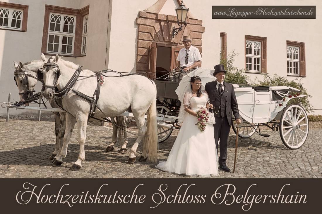 Hochzeitskutsche Schloss Belgershain